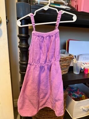 Cat & Jack Lilac Terry Sundress with Smocked Straps